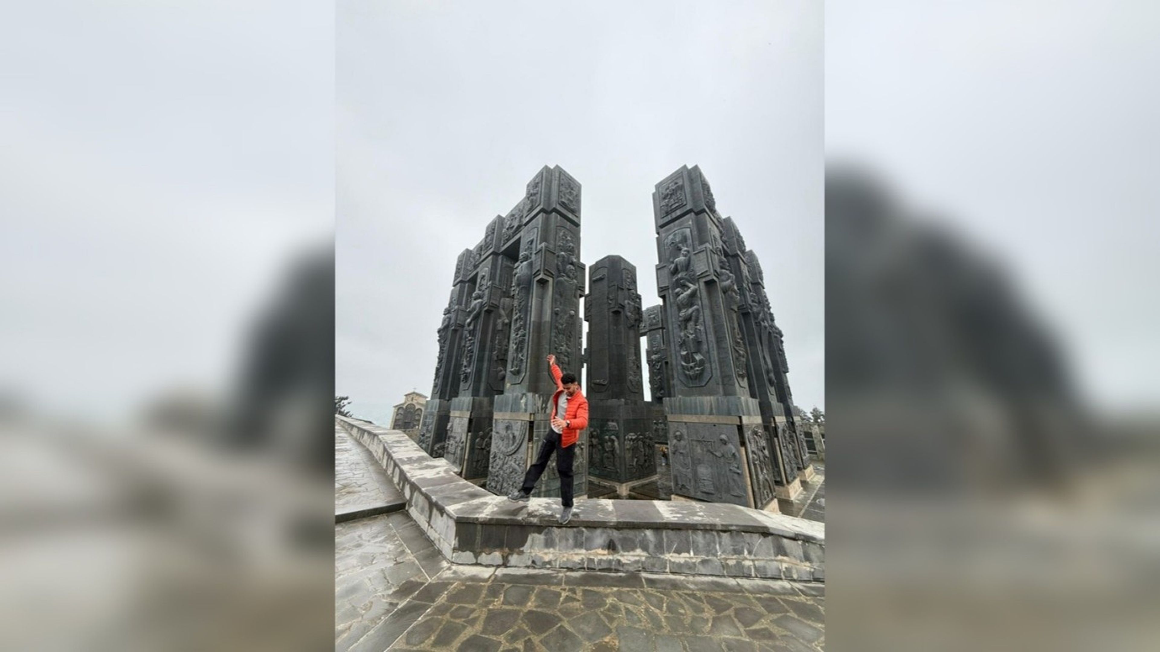 Yash Jaiswal, an Indian traveller and YouTube content creator, in Georgia. Jaiswal told NWS he was subjected to extensive immigration checks before being allowed to enter the country. Photo: Yash Jaiswal.