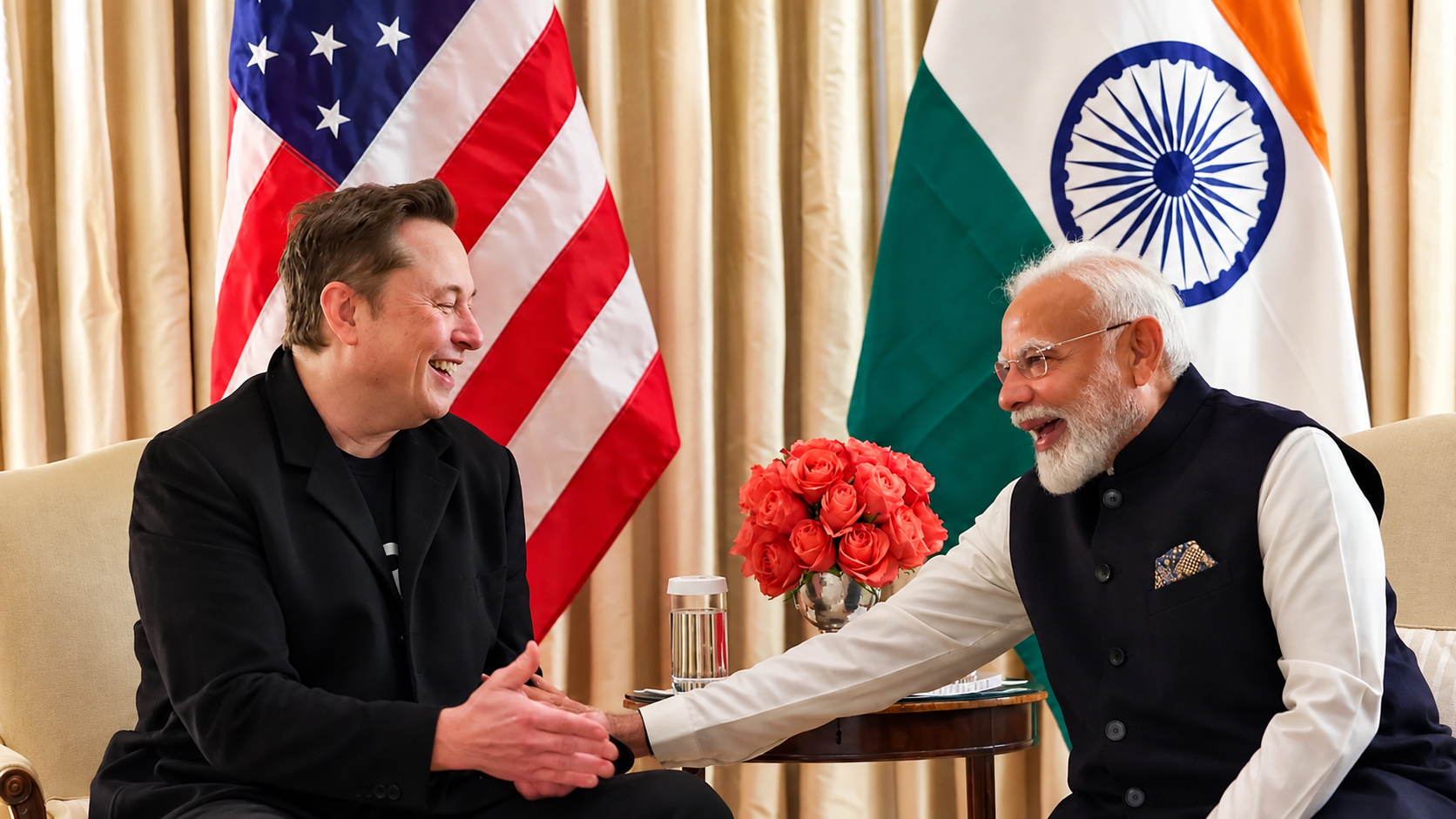 Musk Turns Up Heat on Ambani; Opposition Leader Gandhi Points to “the Other Guy”