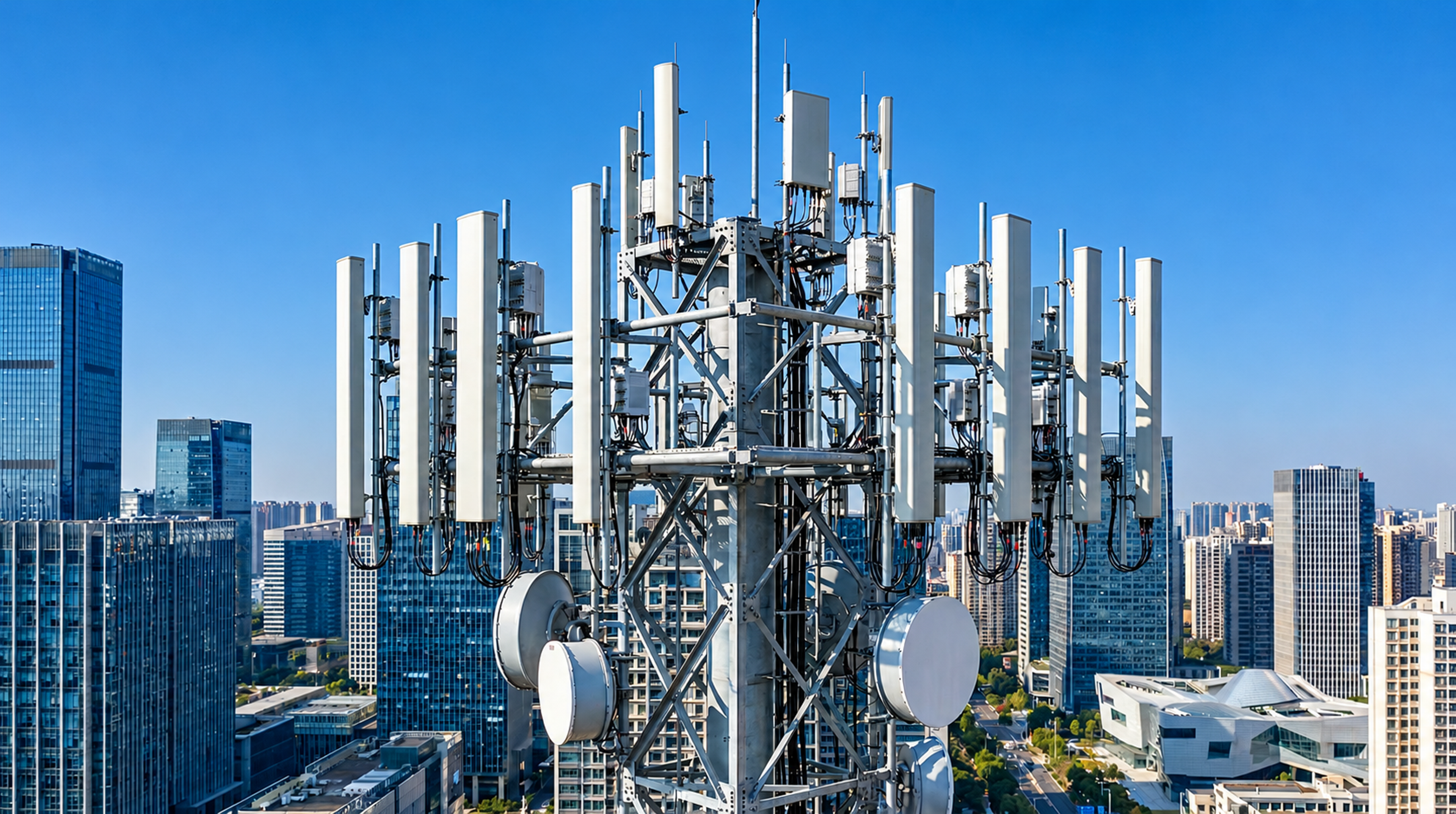 5G telecommunications antennas. The battle over Chinese equipment suppliers Huawei and ZTE has become part of a wider geopolitical contest over technology and supply-chain security. Illustrative image. Photo: Tony Webster/Wikimedia Commons, CC BY 2.0