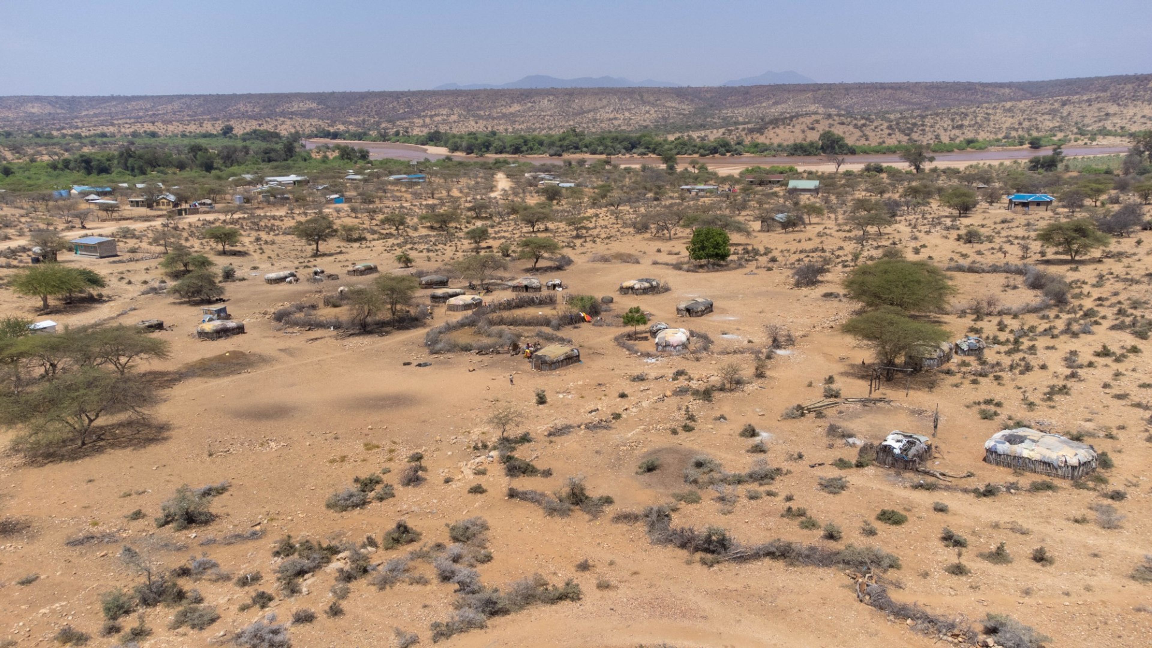 Ariel shot of carbon land in Naisuulu