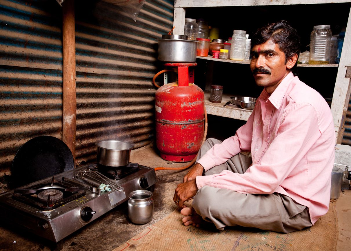 The impact of LPG price hikes recently in India has impacted the daily wage labourers in cities the most, as many of them have no fixed addresses to get a LPG connection.