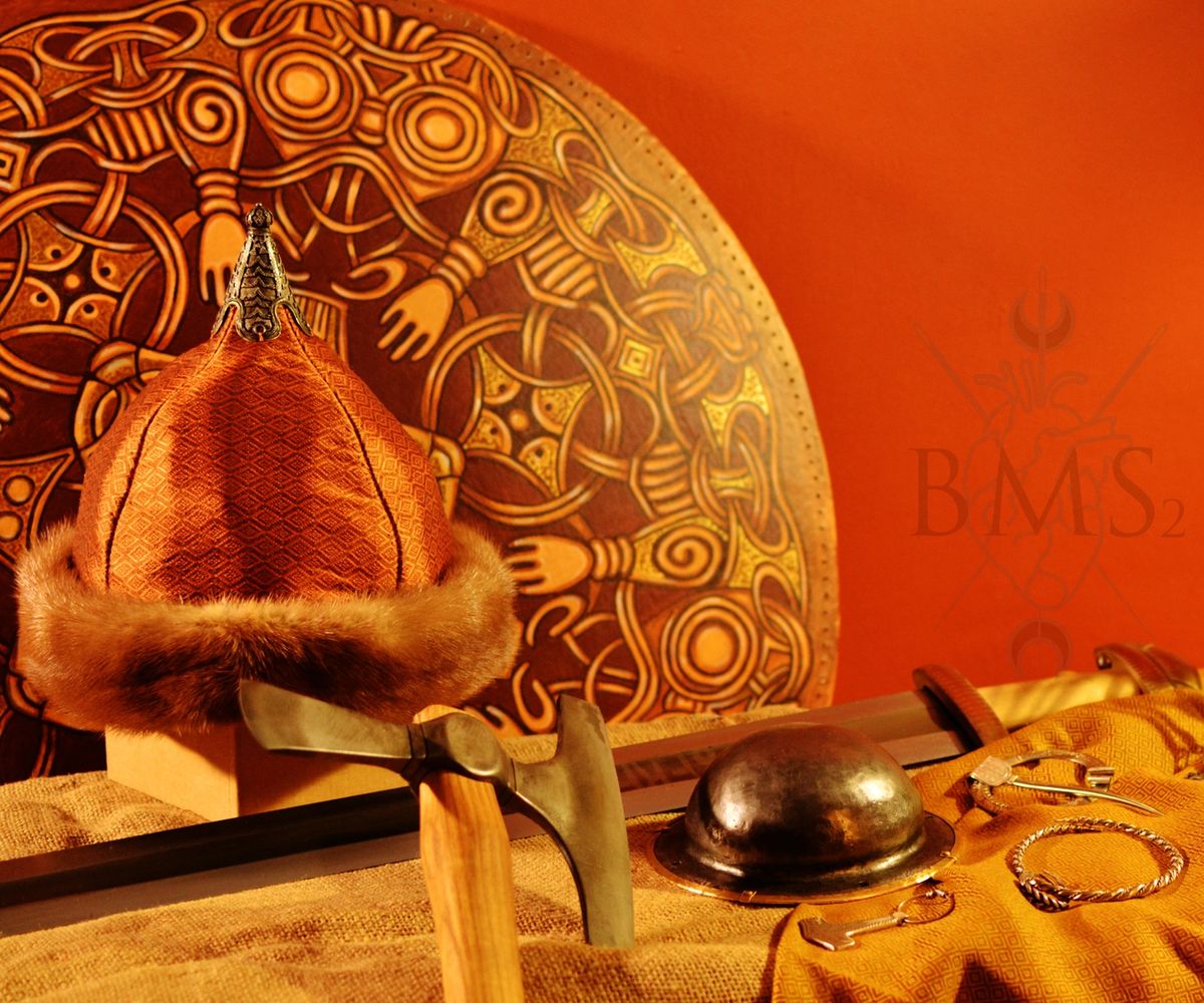 silk viking hat 10th century