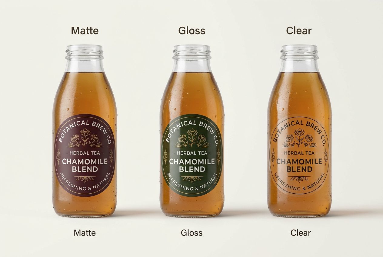 Tea Bottle Roll Labels