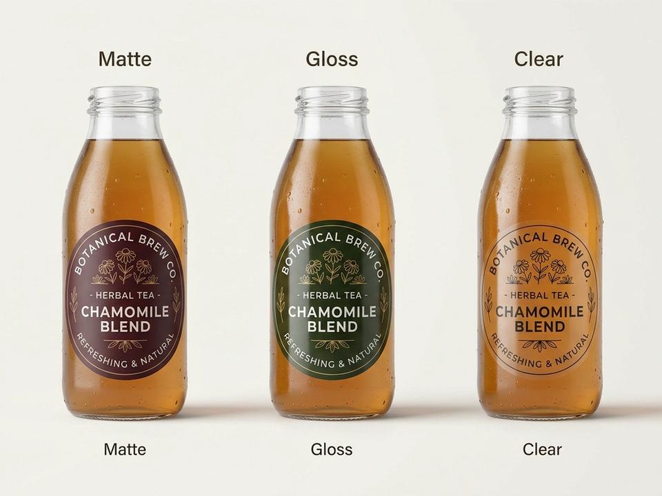 Tea Bottle Roll Labels