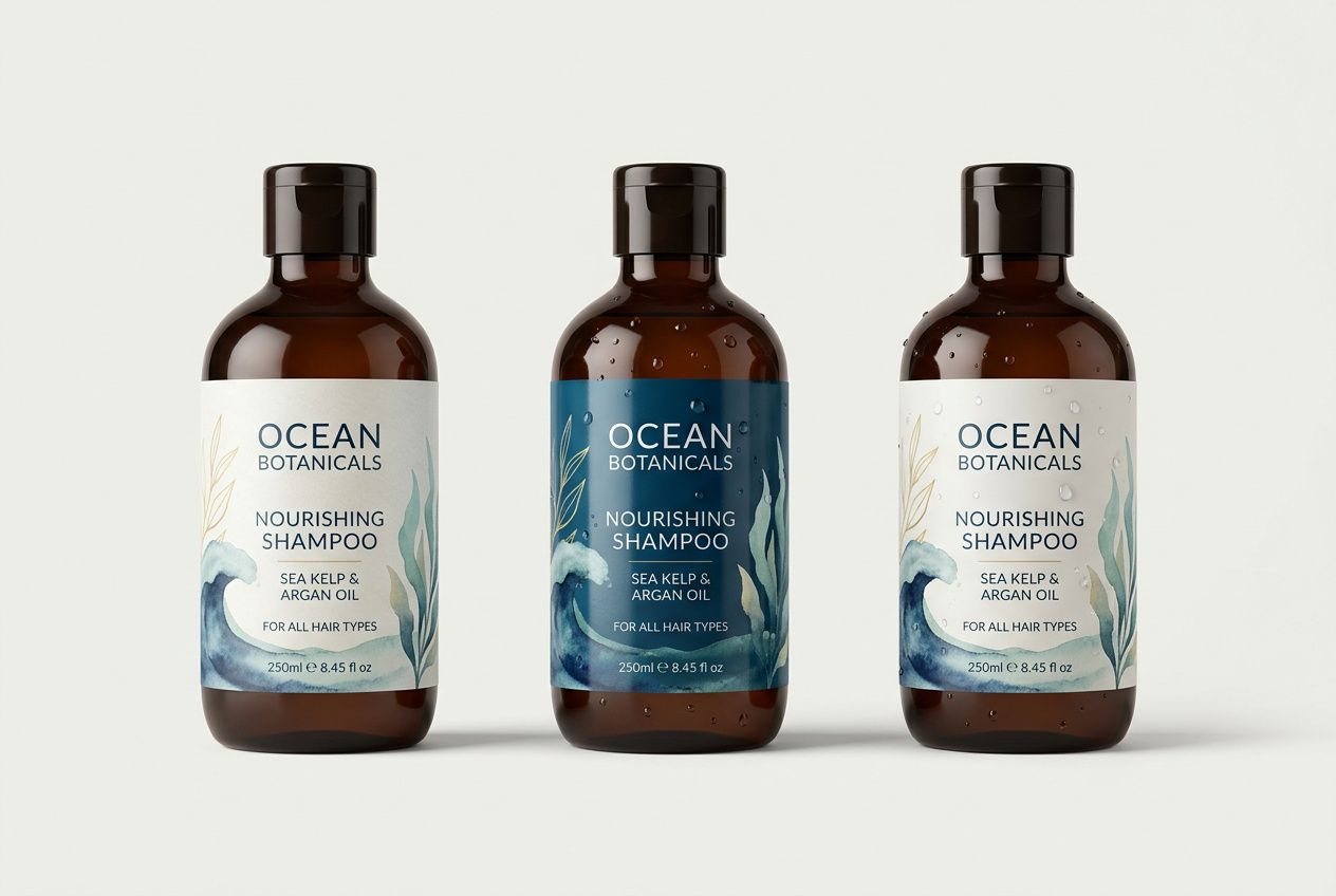 Waterproof Shampoo Bottle Roll Labels
