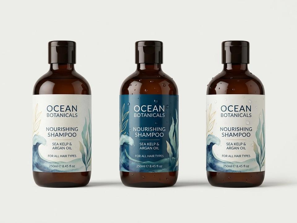 Waterproof Shampoo Bottle Roll Labels