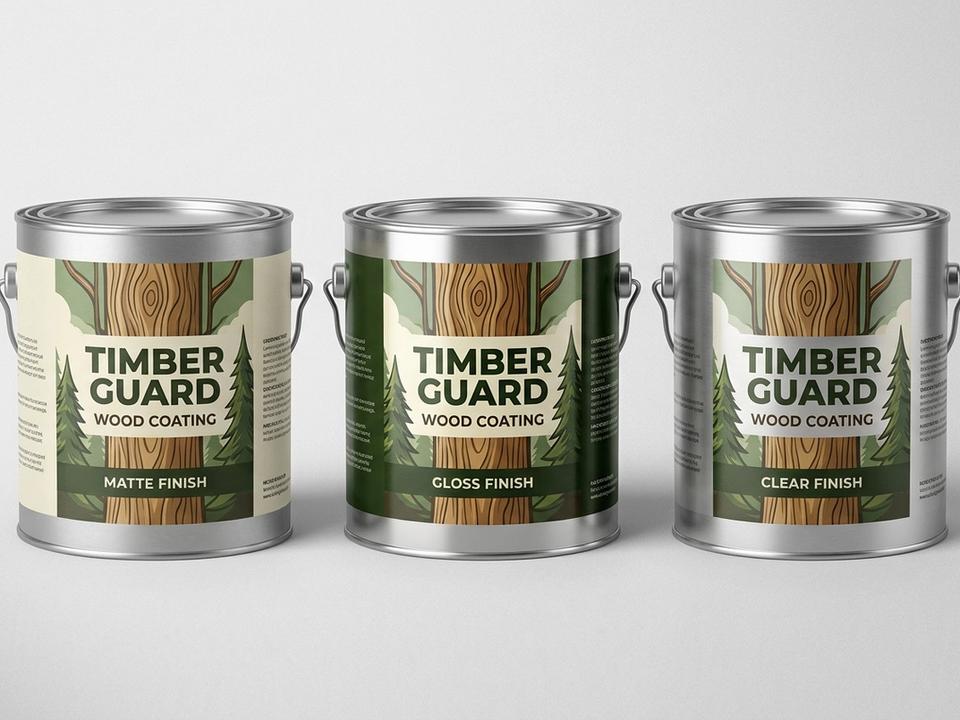 Wood Coating Sheet Labels