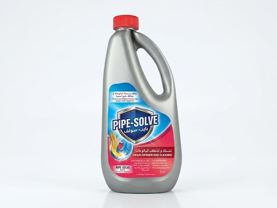 Drain cleaner label