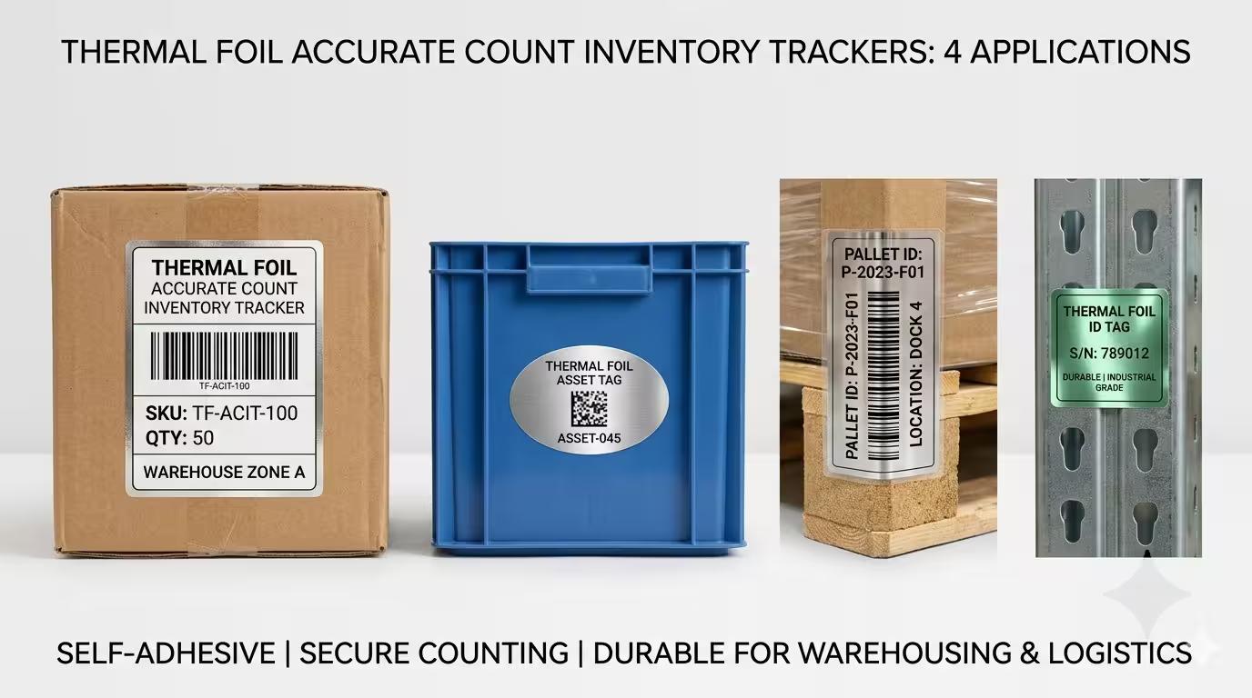 Thermal Foil Accurate Count Inventory Trackers