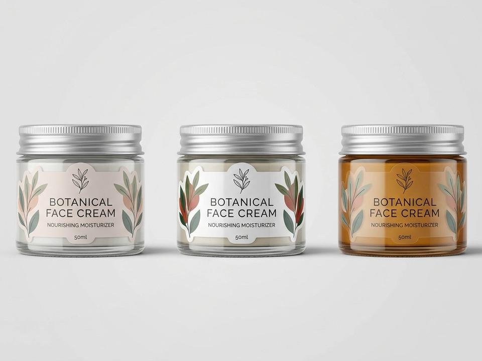 Skincare Product Die-Cut Labels