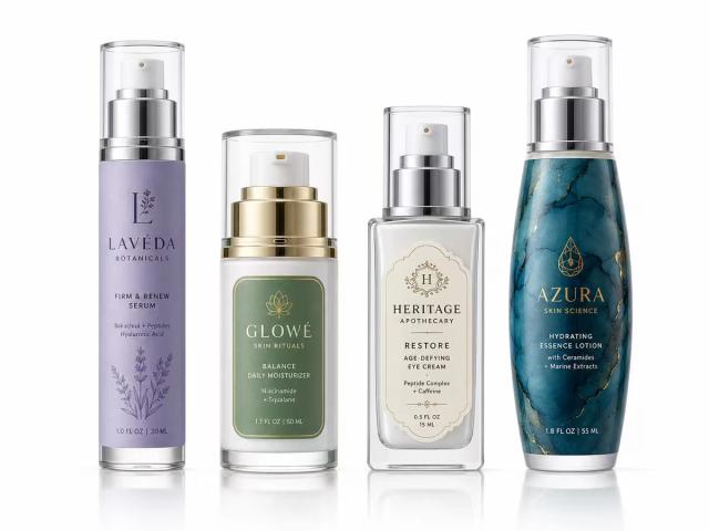 Airless Bottle Labels for Premium Skincare Packaging