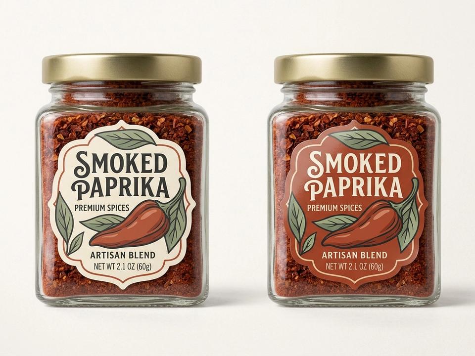 Spice Die-Cut Labels