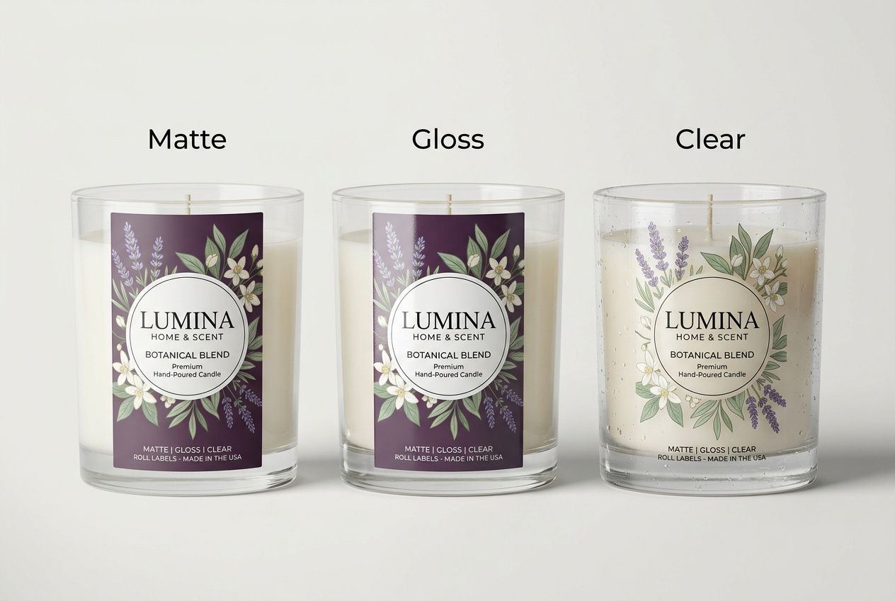 Vertical Candle Roll Labels