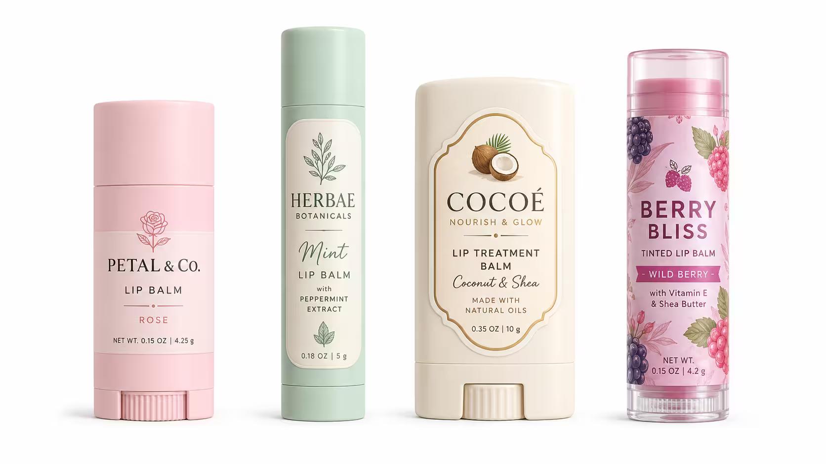 Lip Balm Tube Labels
