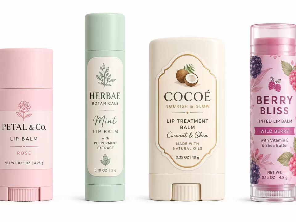 Lip Balm Tube Labels