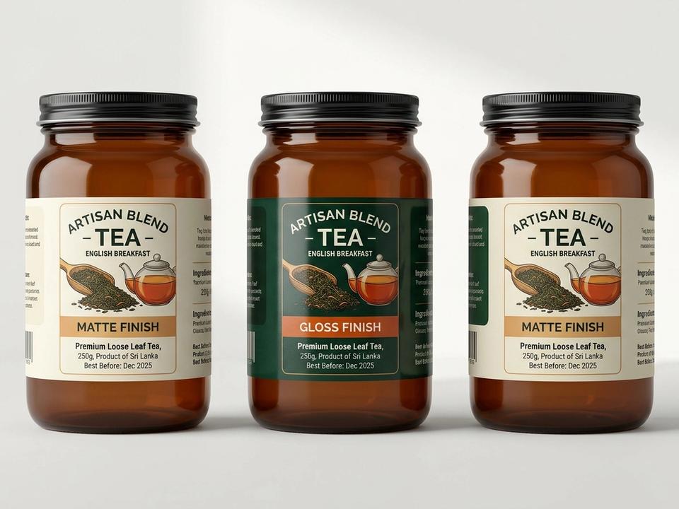 Tea Bag Roll Labels