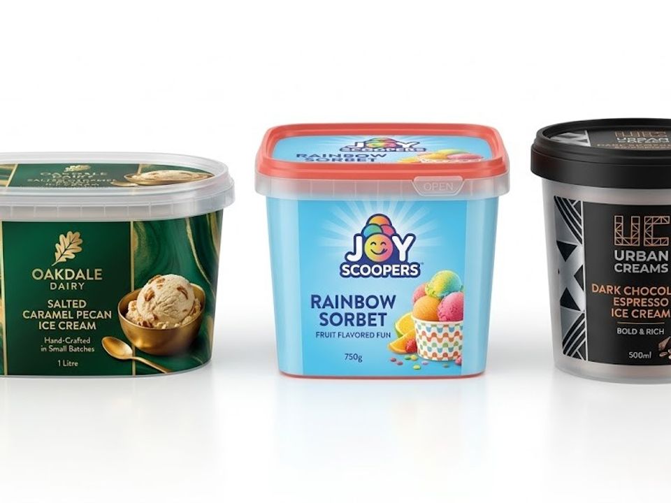 Ice cream tub label
