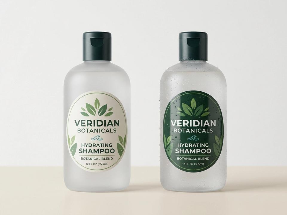 Waterproof Shampoo Bottle Die-Cut Labels