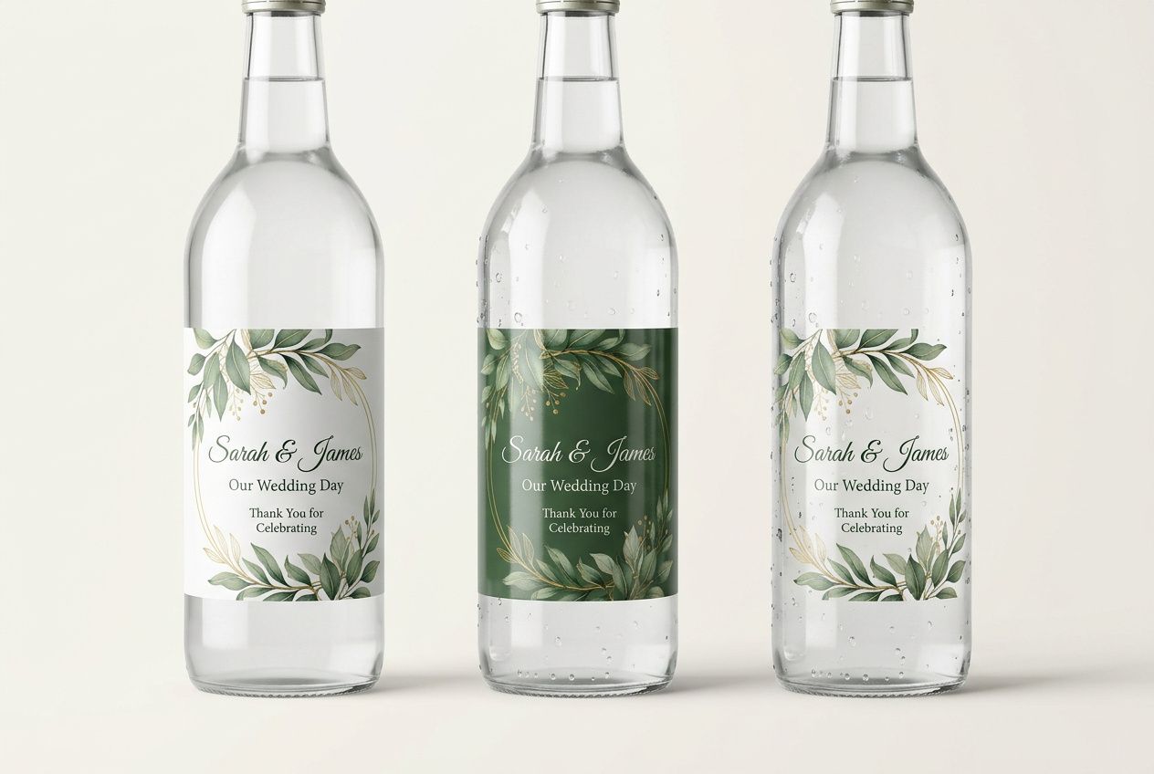 Wedding Water Bottle Roll Labels