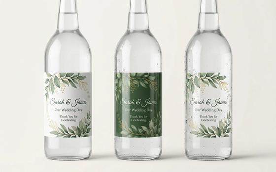 Wedding Water Bottle Roll Labels