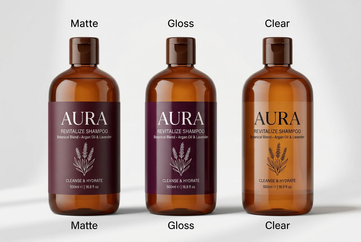 Shampoo Bottle Roll Labels