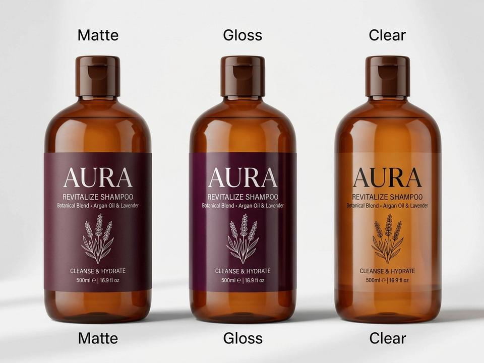 Shampoo Bottle Roll Labels