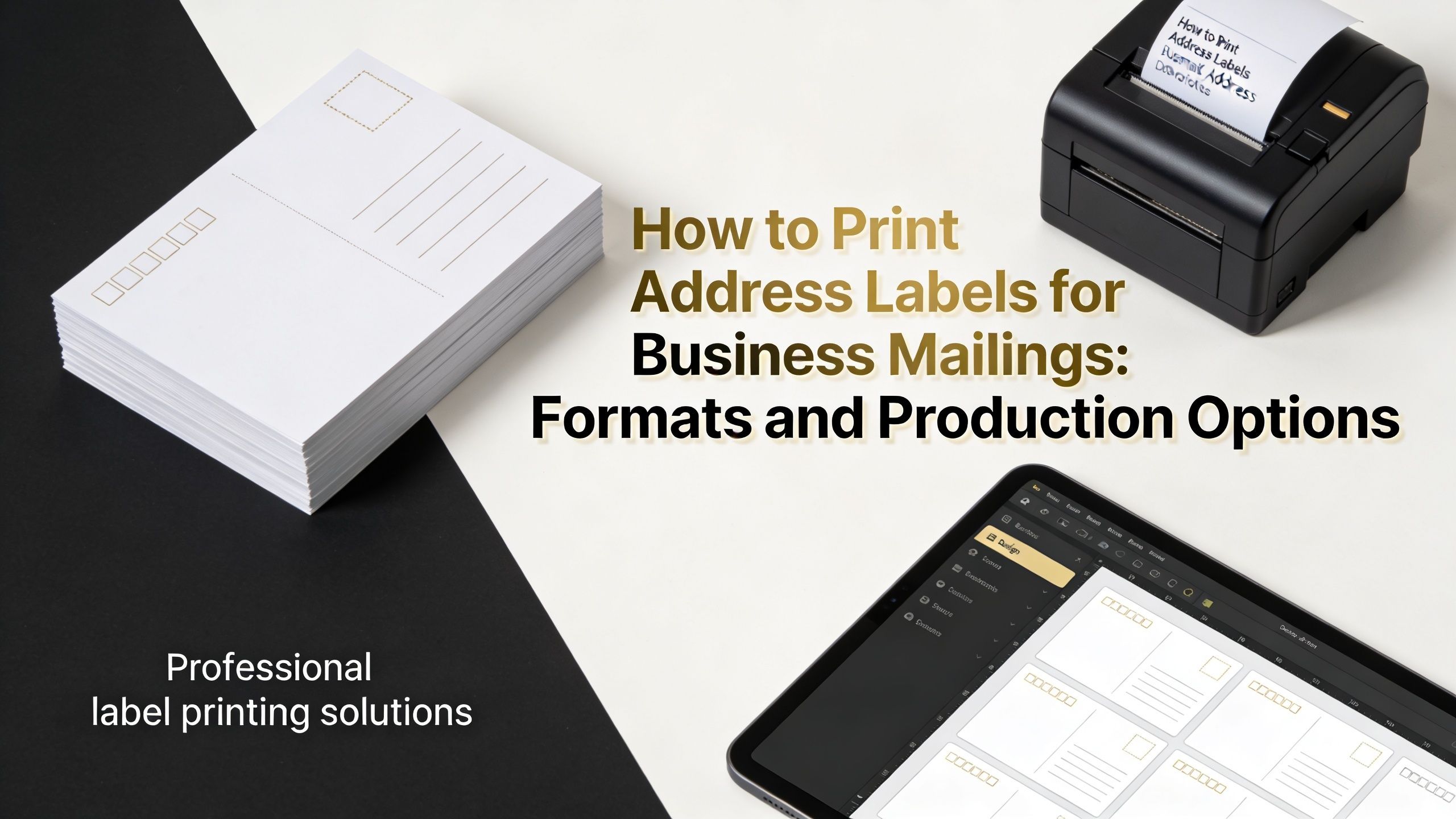 How to Print Address Labels for Business Mailings: Formats and Production Options