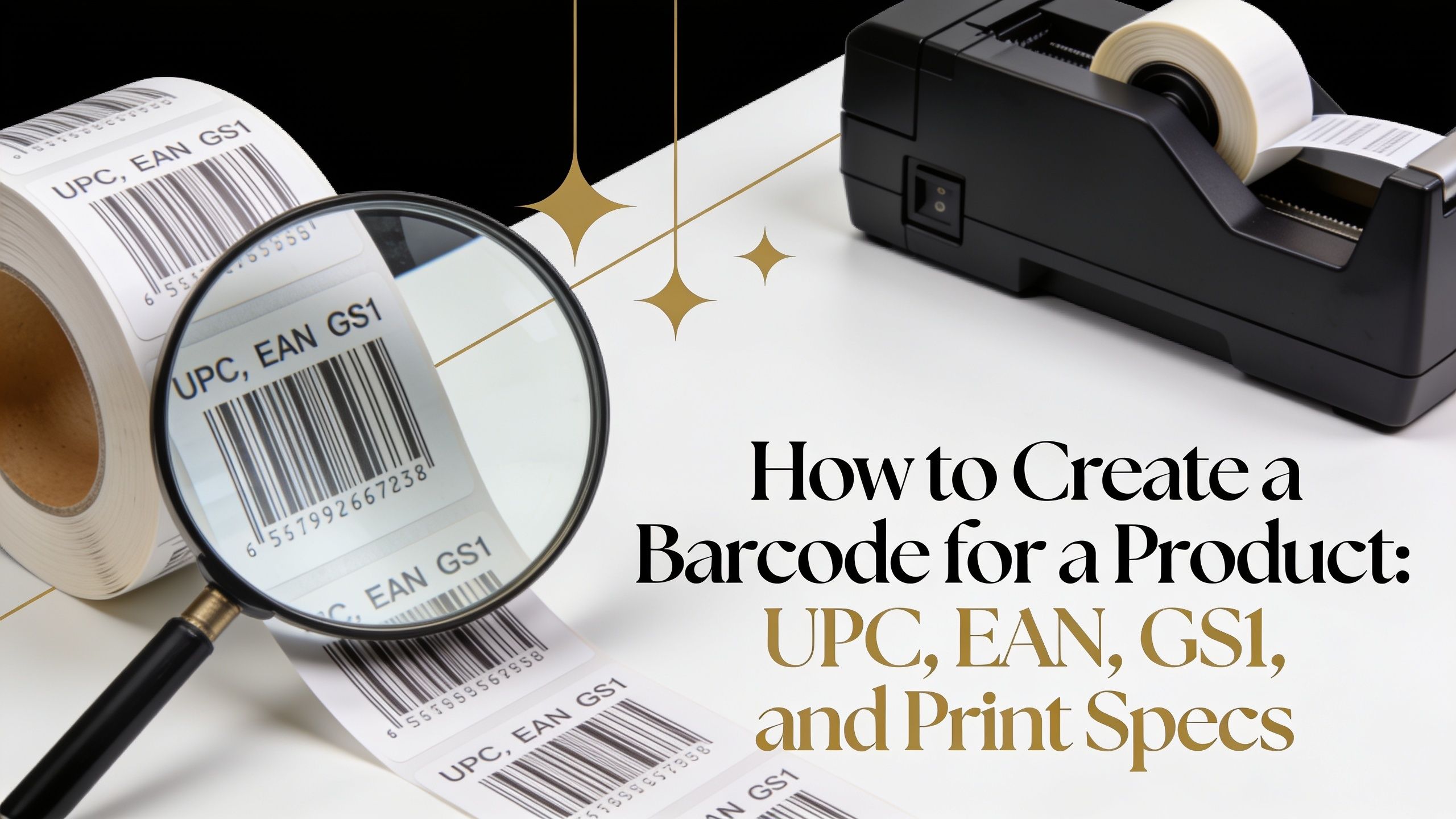 How to Create a Barcode for a Product: UPC, EAN, GS1, and Print Specs