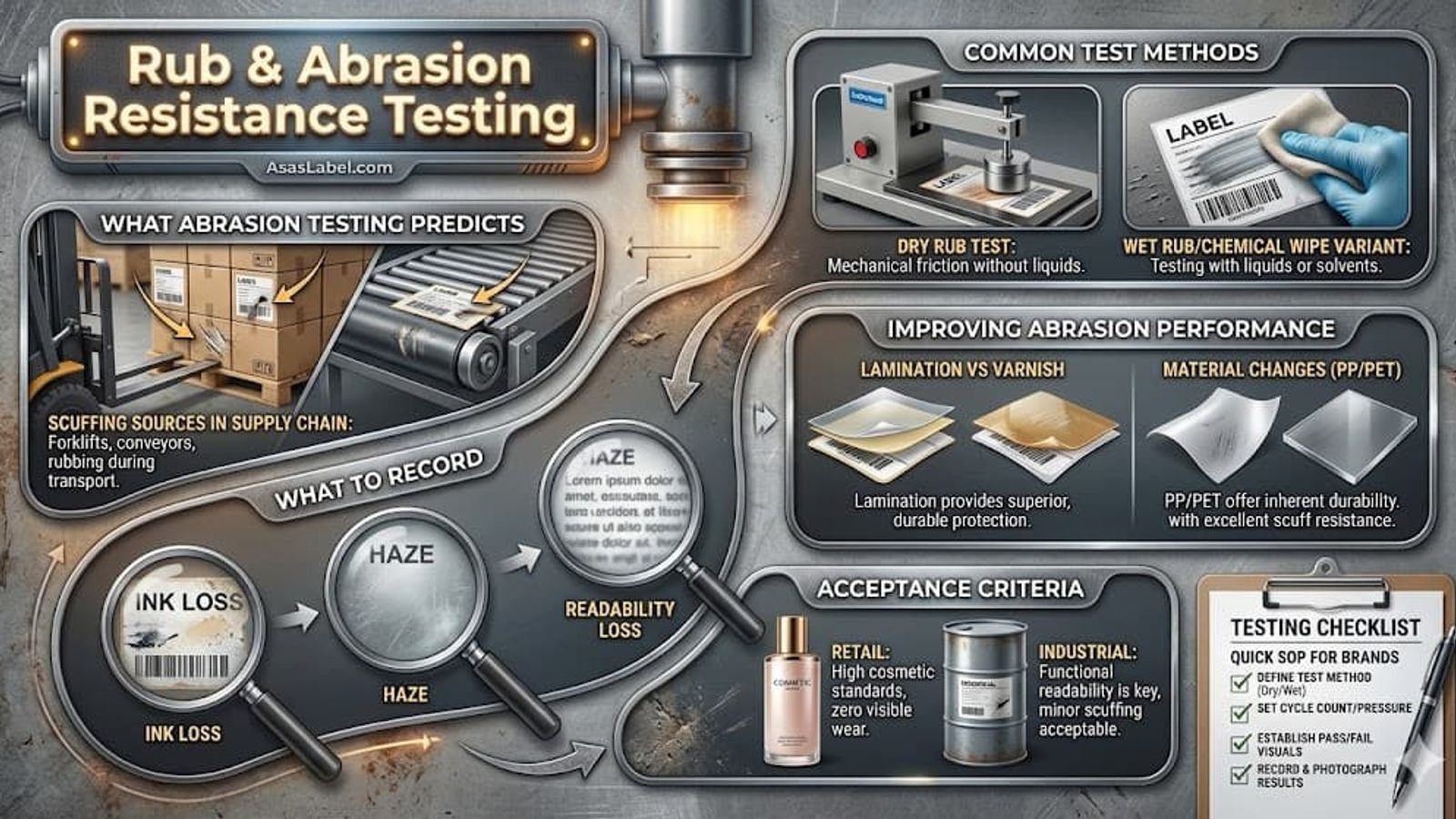 Rub & Abrasion Resistance Testing