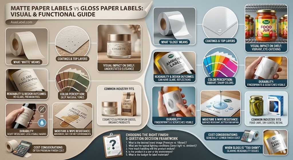 Matte vs Gloss Paper Labels: Which Should You Use?
