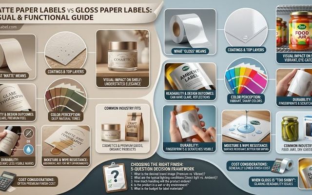 Matte vs Gloss Paper Labels: Which Should You Use?