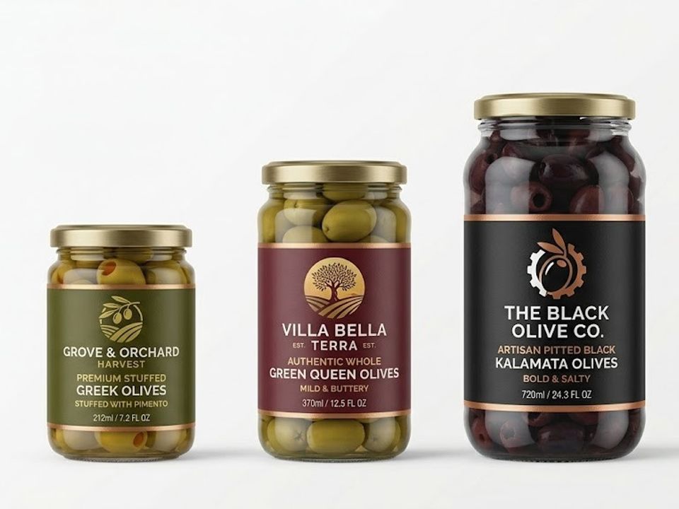 Olive jar label