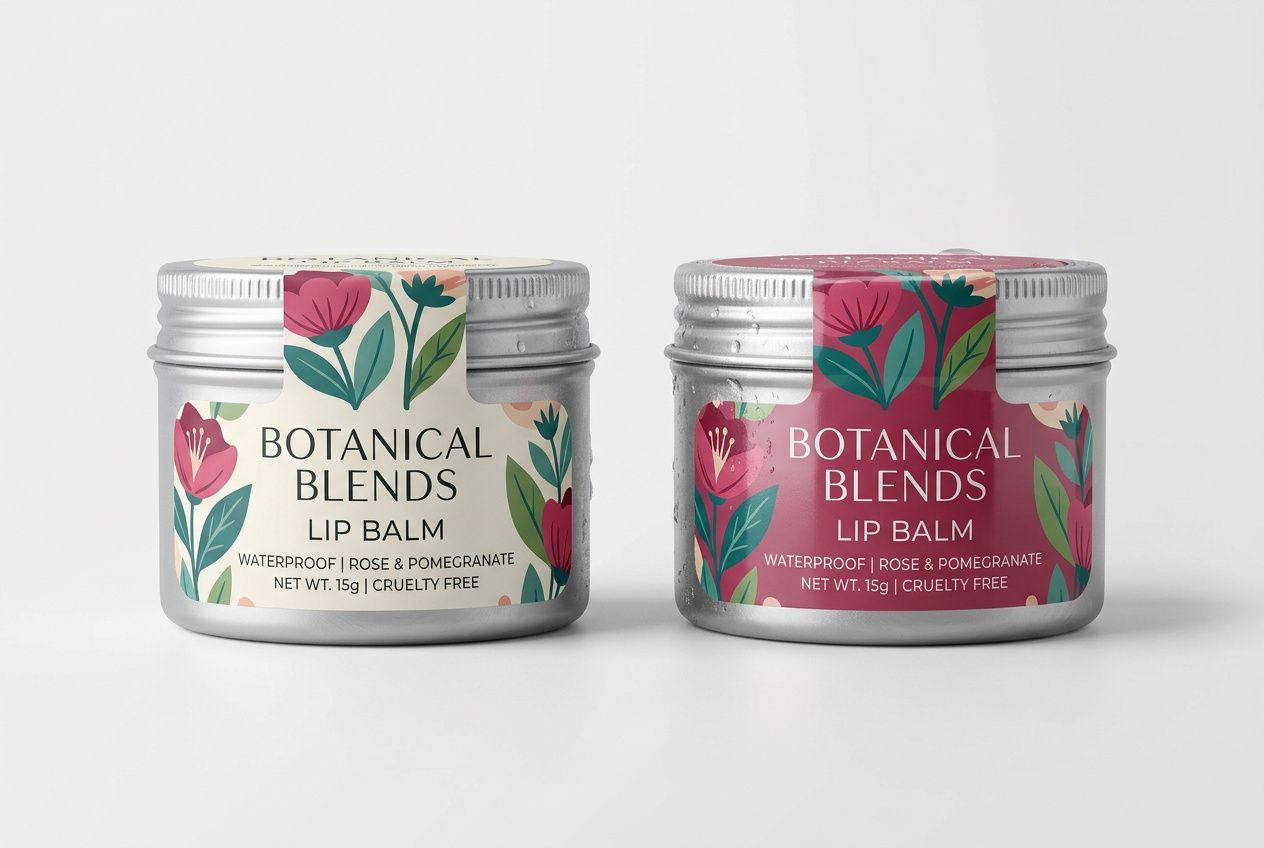 Waterproof Lip Balm Roll Labels
