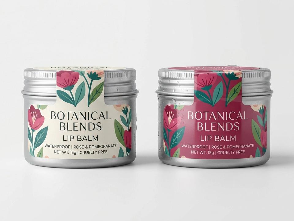 Waterproof Lip Balm Roll Labels
