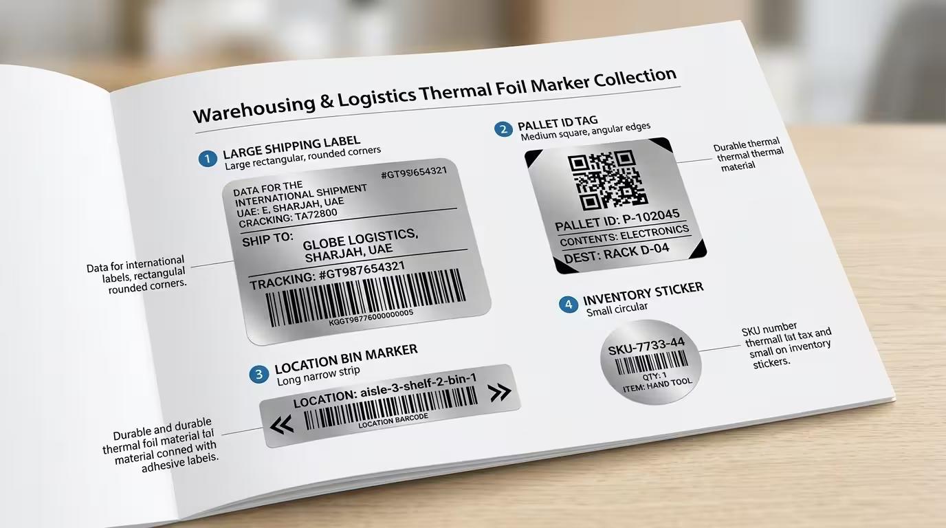 Logistics and Warehouse Thermal Foil Markers