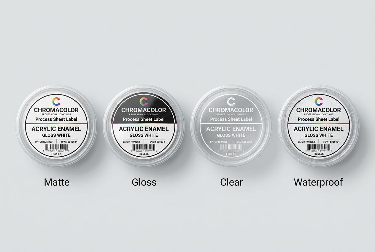 Wet Paint Process Sheet Labels
