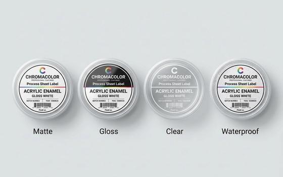 Wet Paint Process Sheet Labels