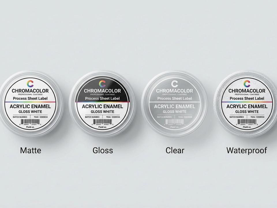 Wet Paint Process Sheet Labels