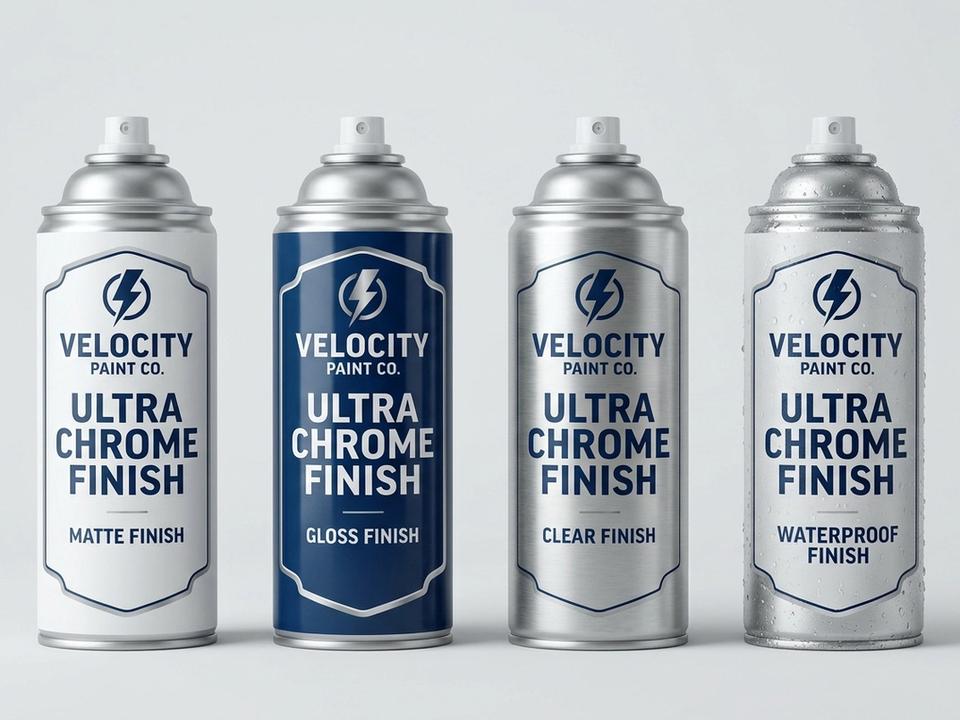 Spray Paint Can Roll Labels