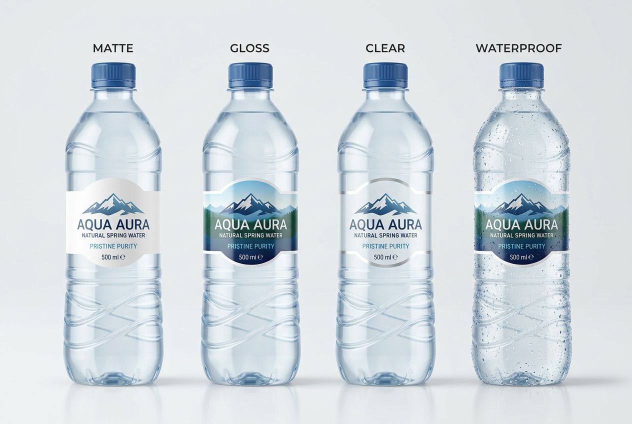 Water Bottle Die-Cut Labels