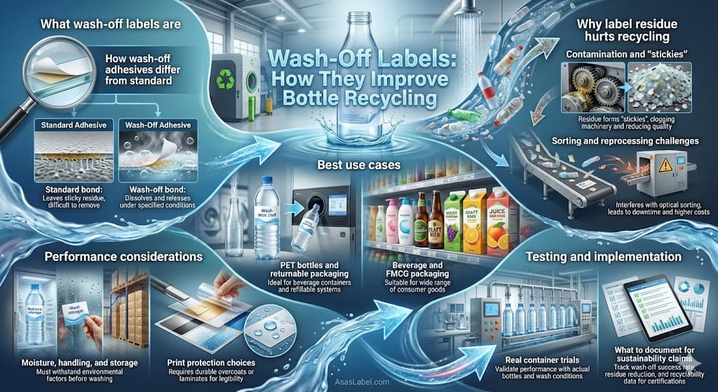 Wash-Off Labels: How They Support Bottle Recycling