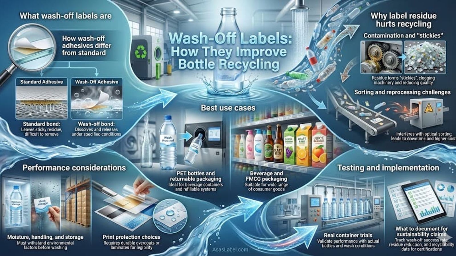 Wash-Off Labels: How They Support Bottle Recycling