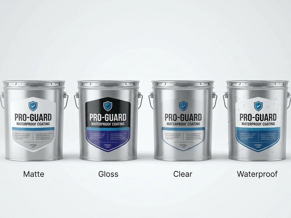 Waterproofing Coating Die-Cut Labels