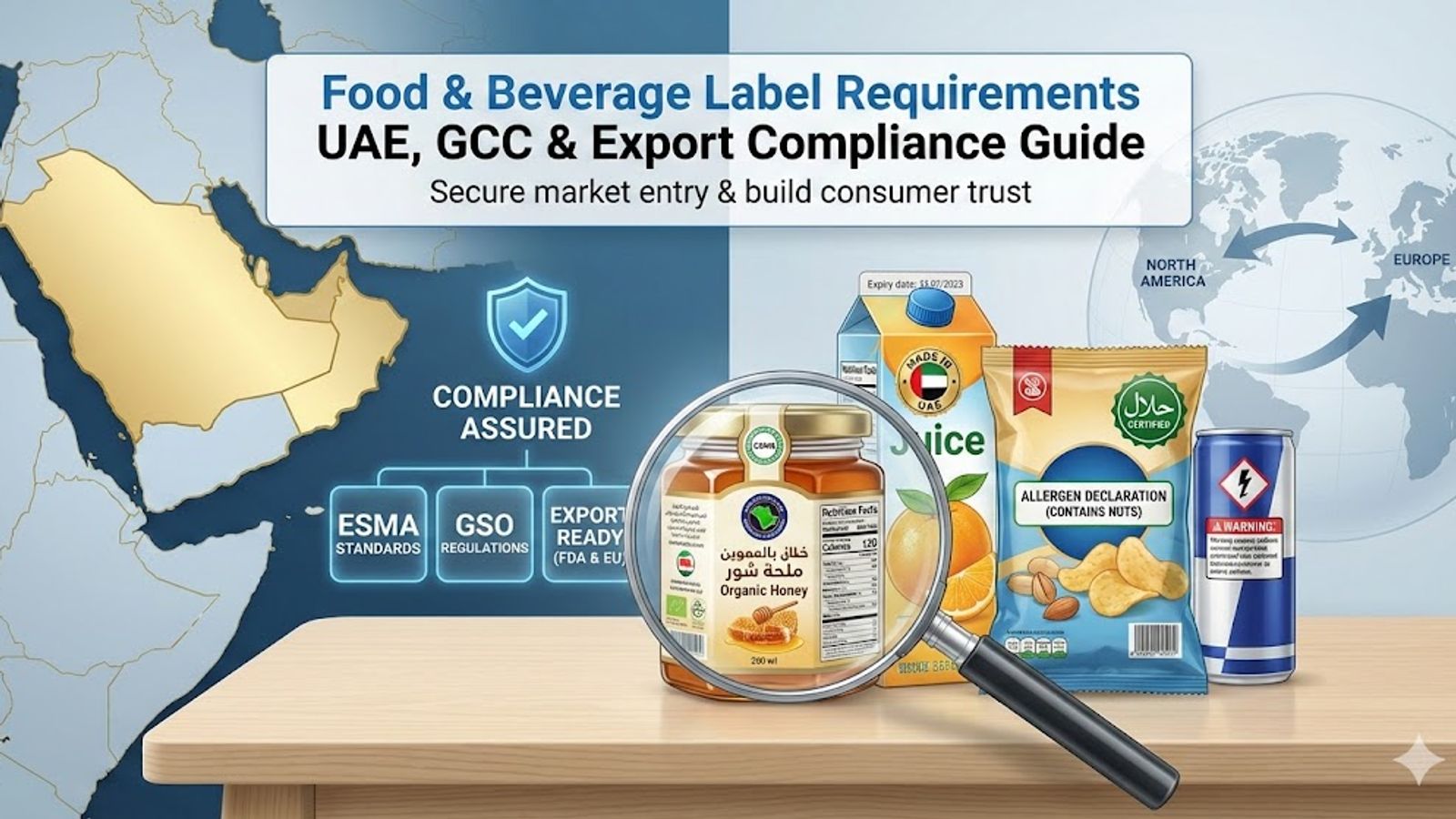 UAE Food Labeling Requirements: Import, Halal, & GCC Compliance