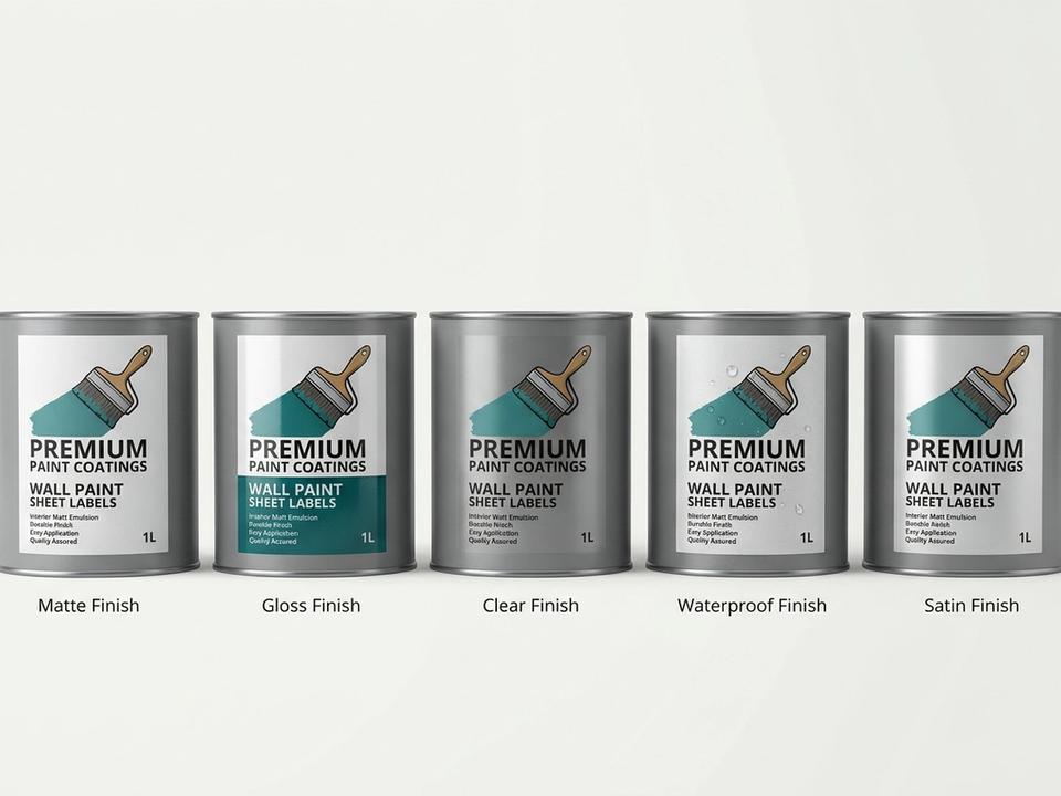 Wall Paint Sheet Labels