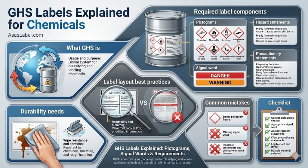 GHS Labels Explained: Pictograms, Signal Words & Requirements