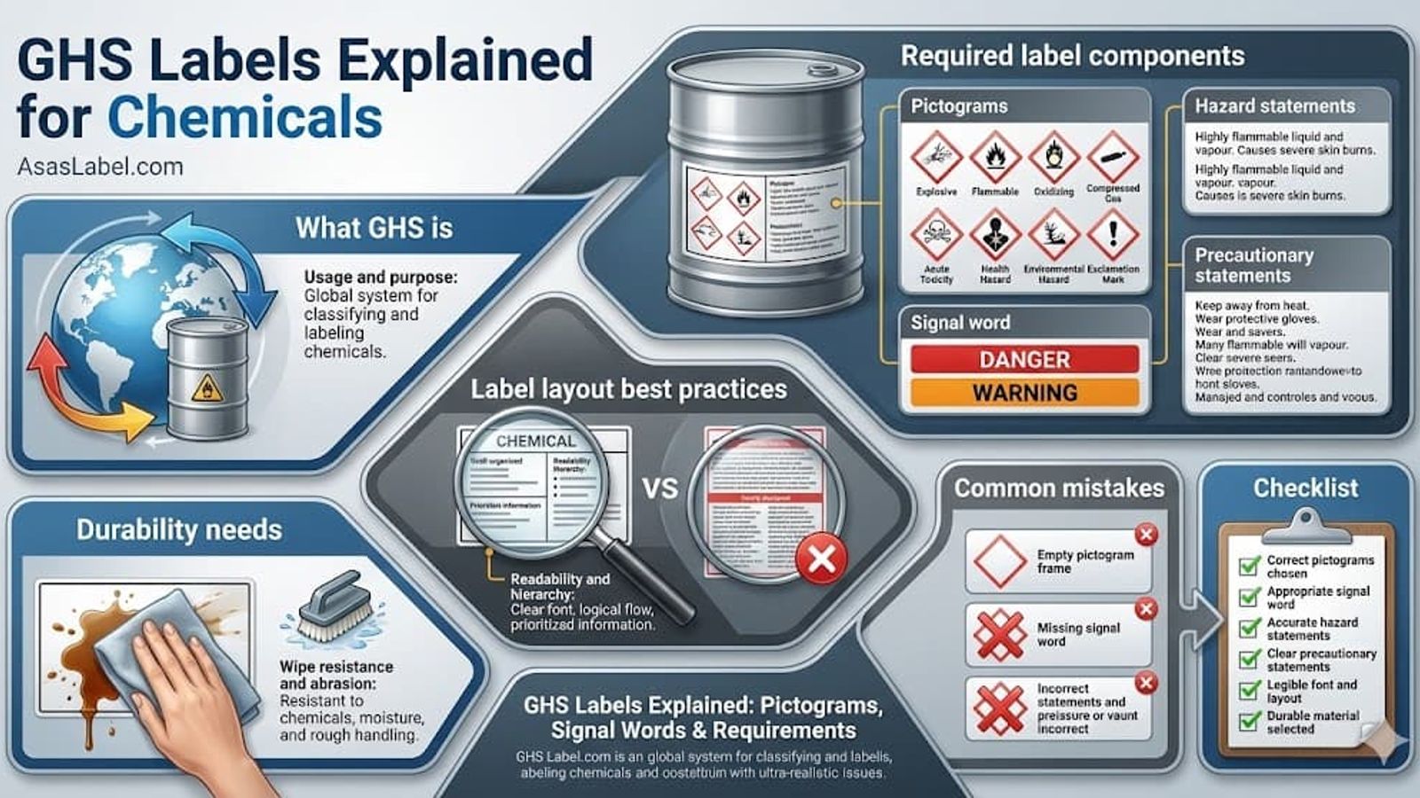 GHS Labels Explained: Pictograms, Signal Words & Requirements