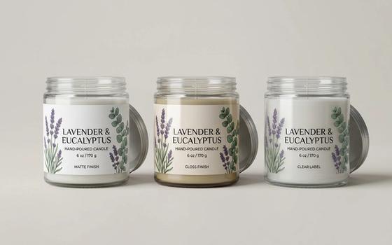 Wrap-Around Candle Wrap-Around Labels