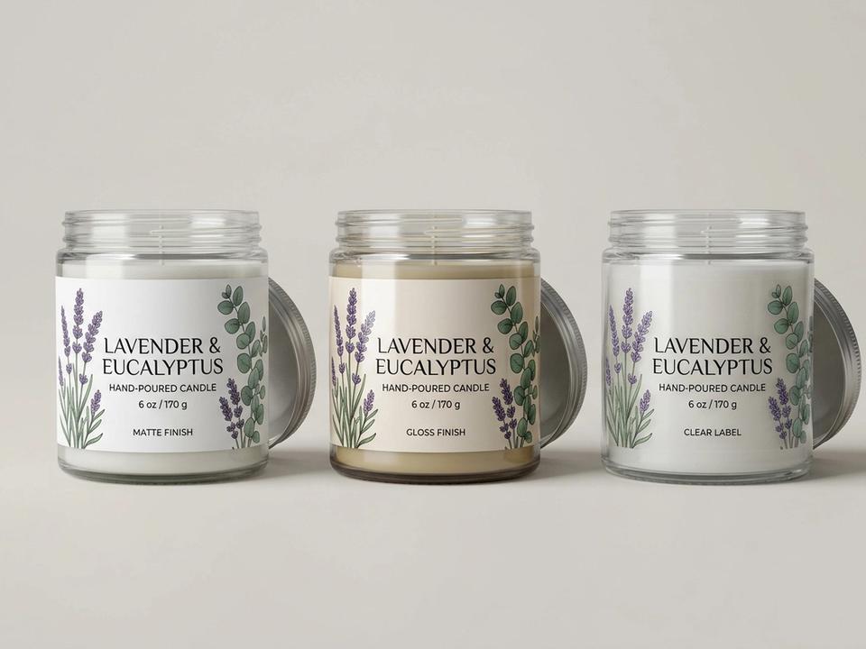 Wrap-Around Candle Wrap-Around Labels