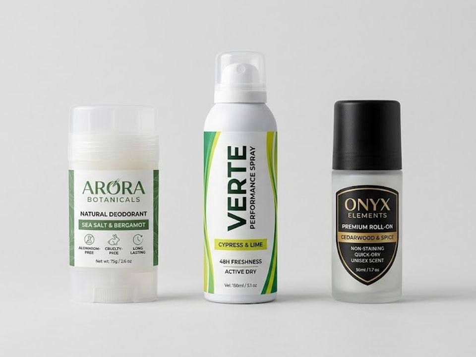 Deodorant labels
